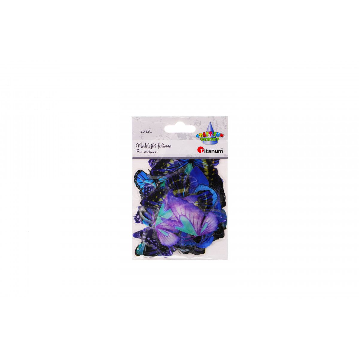 Naklejka (nalepka) Craft-Fun Series Motyle niebieskie foliowe Titanum (25MD009)