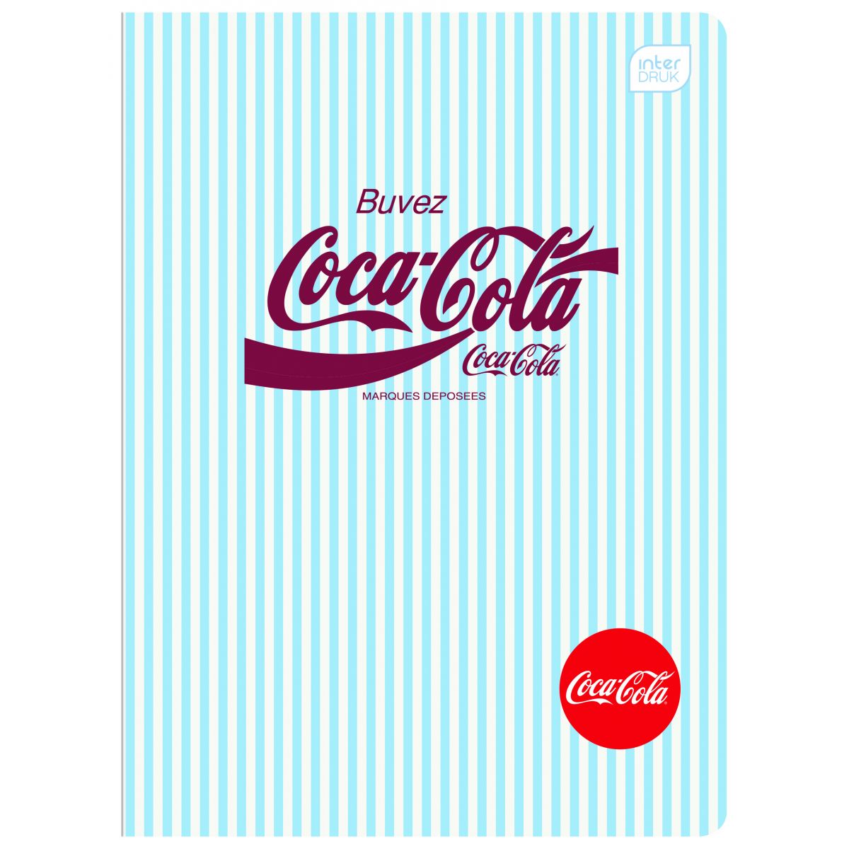 Zeszyt SOFT TOUCH COCA COLA A5 80k. 70g krata Interdruk