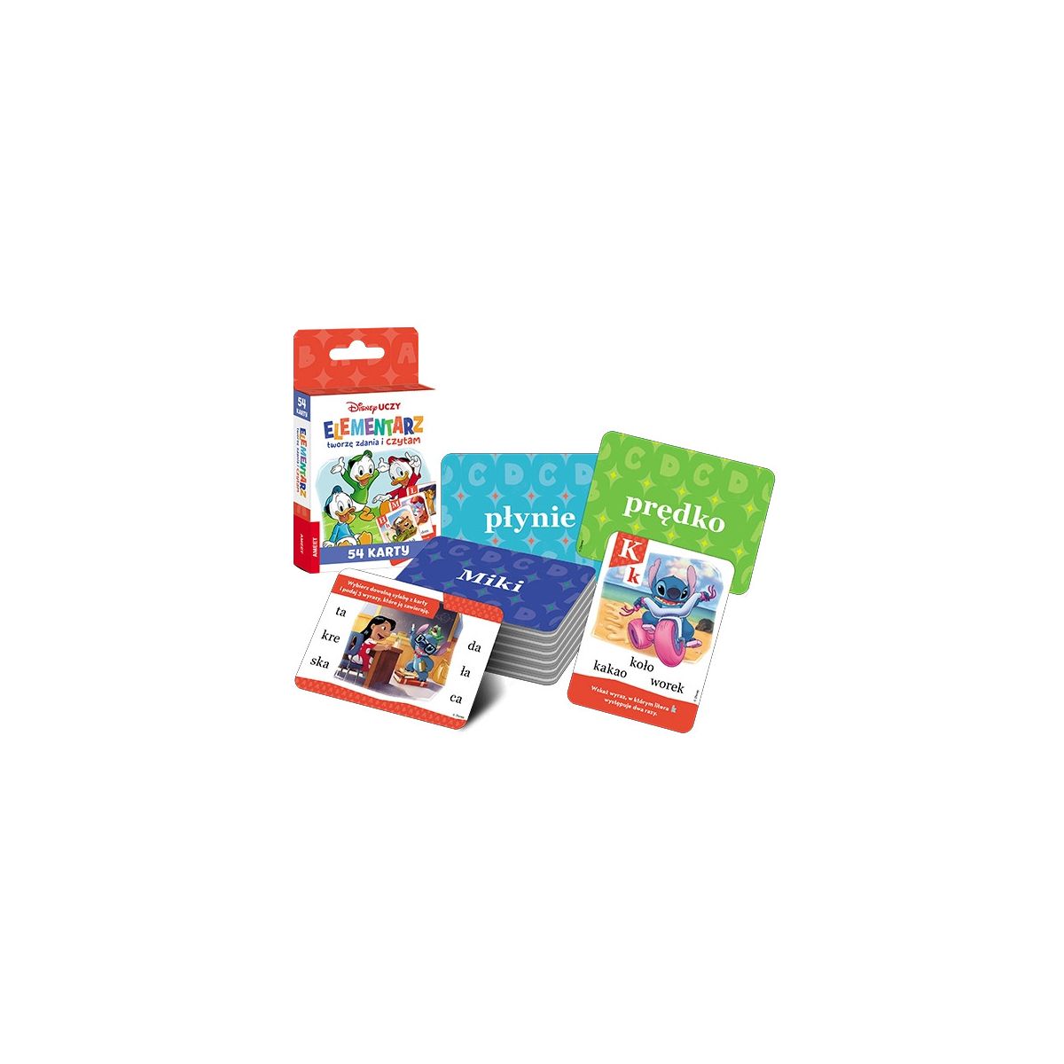 Książeczka edukacyjna Ameet Disney Uczy. Tworzę zdania i czytam. Karty (UEK 9301)