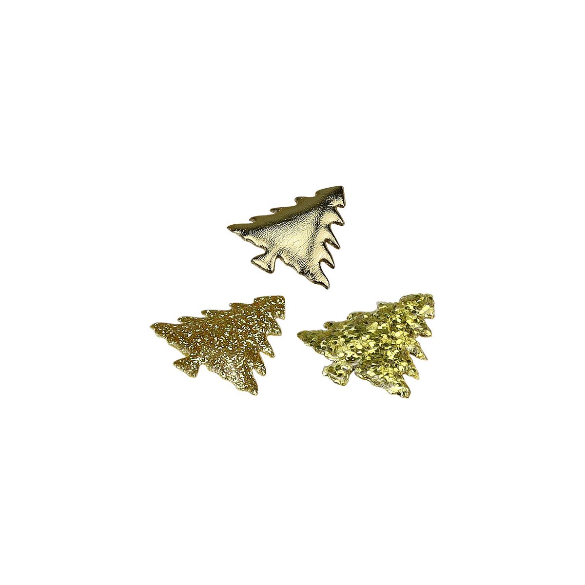 Ozdoba materiałowa Craft-Fun Series samoprzylepna Złote choinki Titanum (BJ25042715)