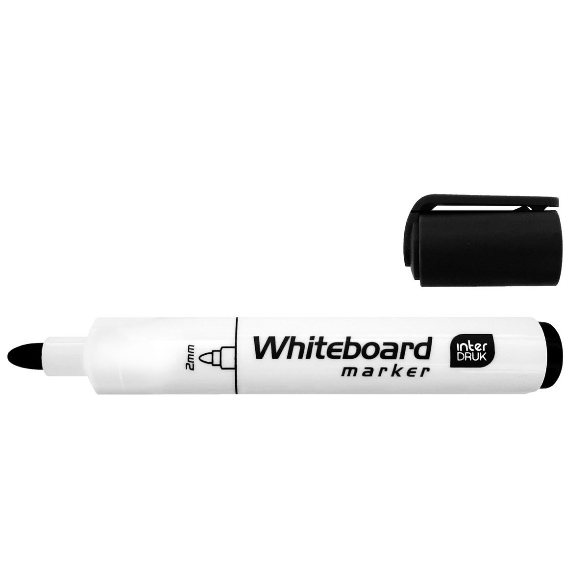 Marker suchościeralny czarny 2,0mm okrągła końcówka Interdruk (IMARTABCZA)