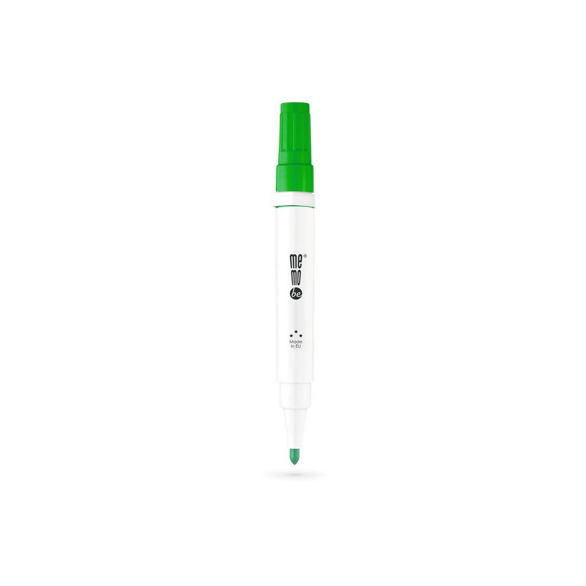 Marker suchościeralny Memobe z gąbką i  magnesem zielony zielony 1-3mm okrągła końcówka (MM351-04)