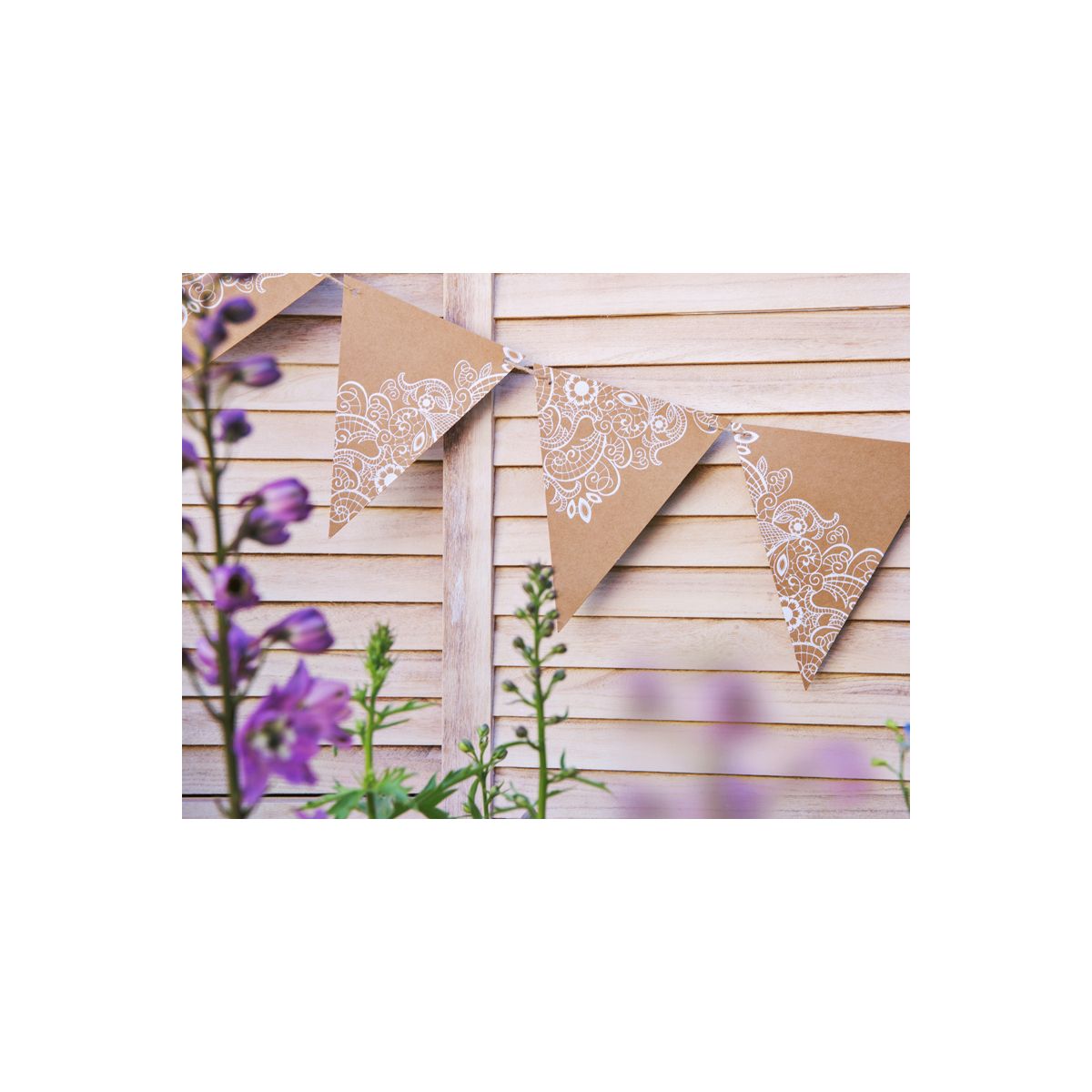 Girlanda Flagietki, kraft, 2,1 m Partydeco (FLG17)