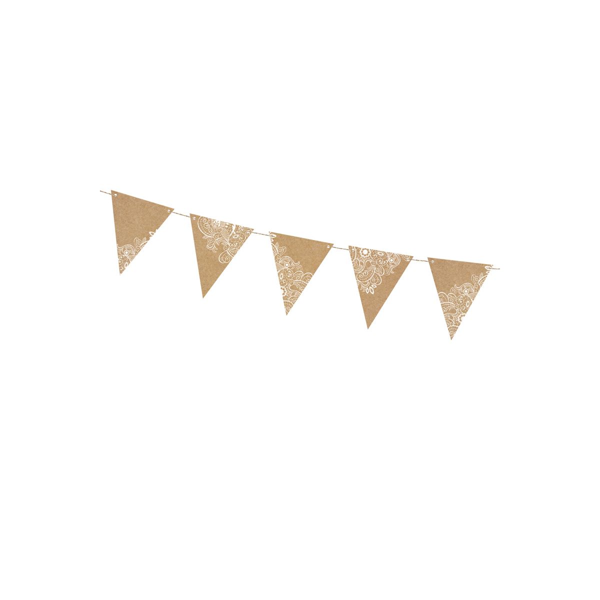 Girlanda Flagietki, kraft, 2,1 m Partydeco (FLG17)