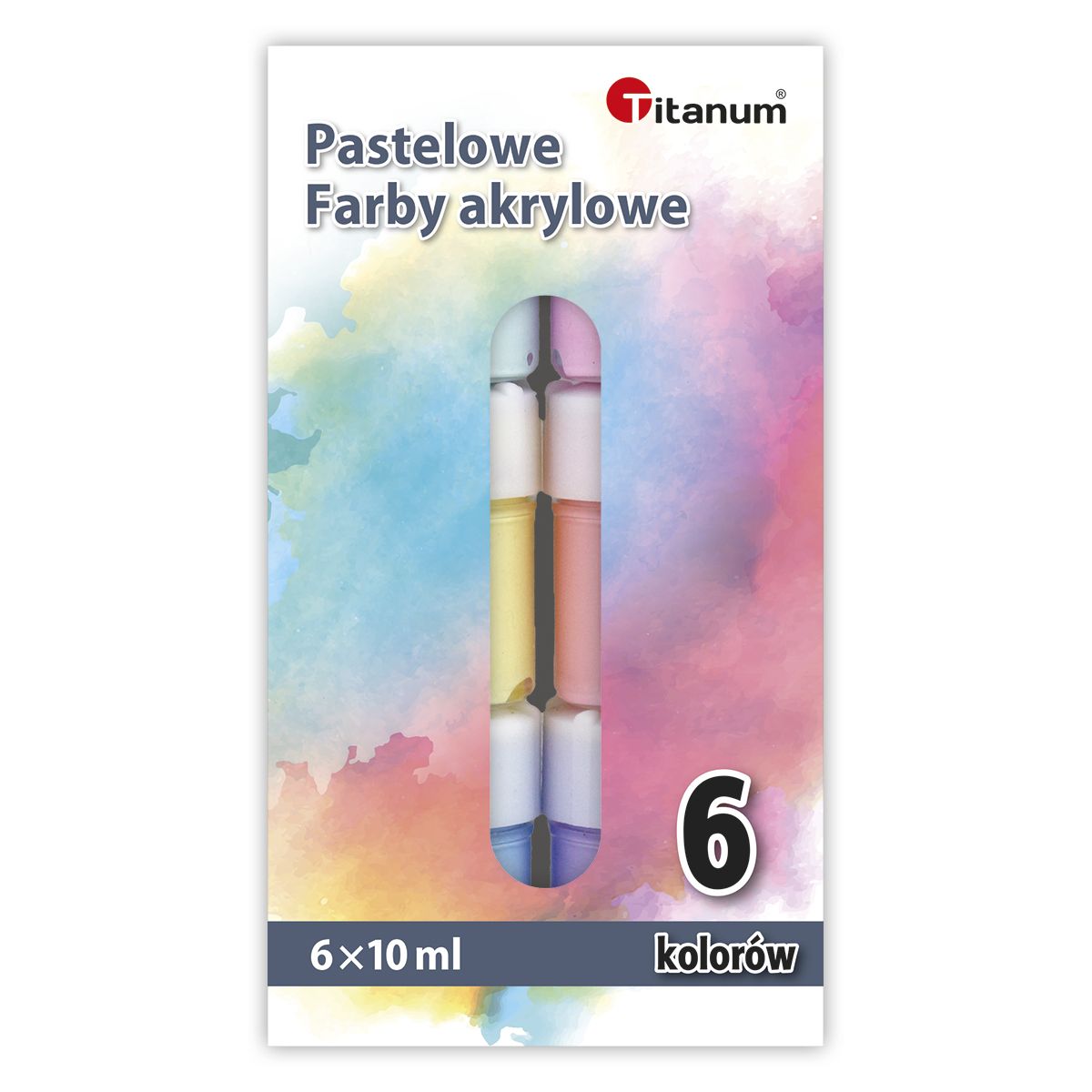 Farba akrylowa Titanum pastelowe kolor: mix 10ml (04230380)