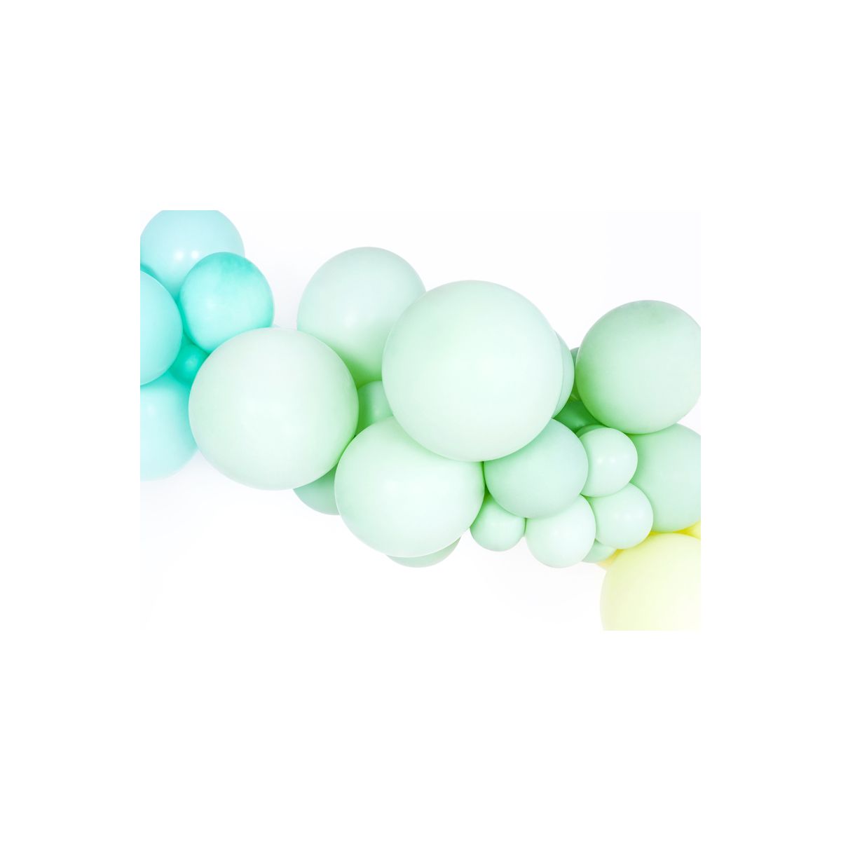 Balon gumowy pastelowy 100 szt Kiwi 12cal Partydeco (12P-452)