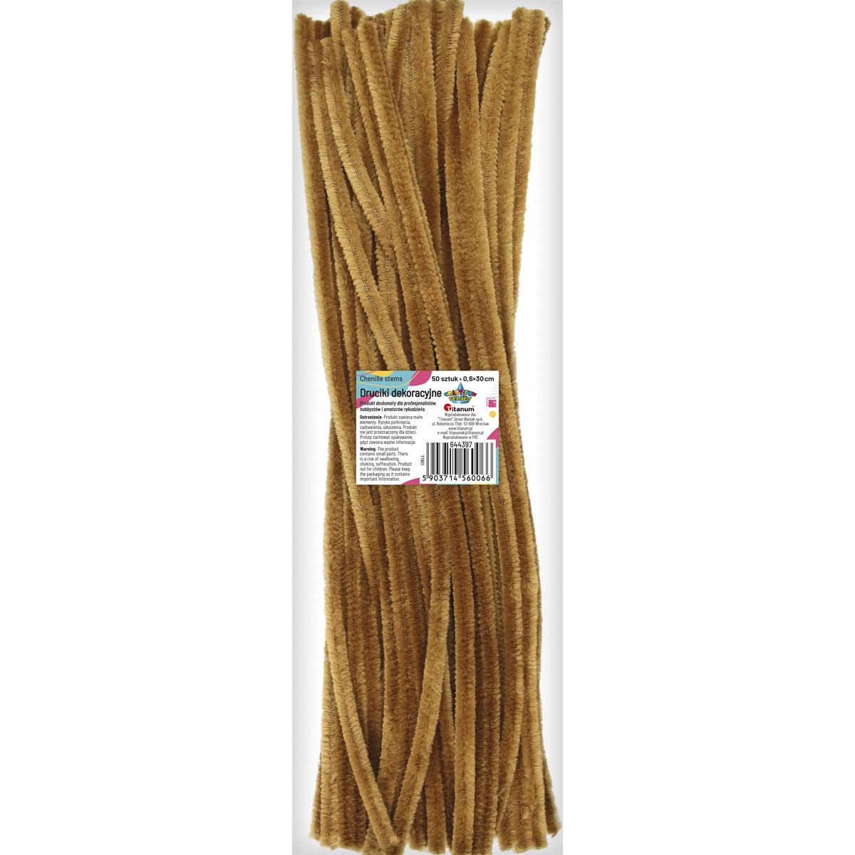 Drucik Craft-Fun Series kreatywny kolor: brązowy 300mm 50 szt Titanum (T1901)