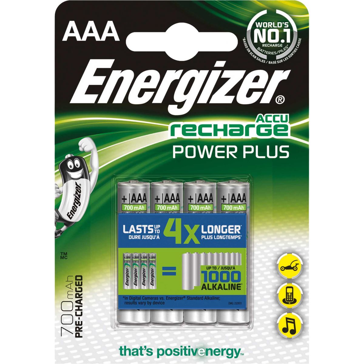 Akumulator Energizer HR03 700 mAh AAA (EN-417005)