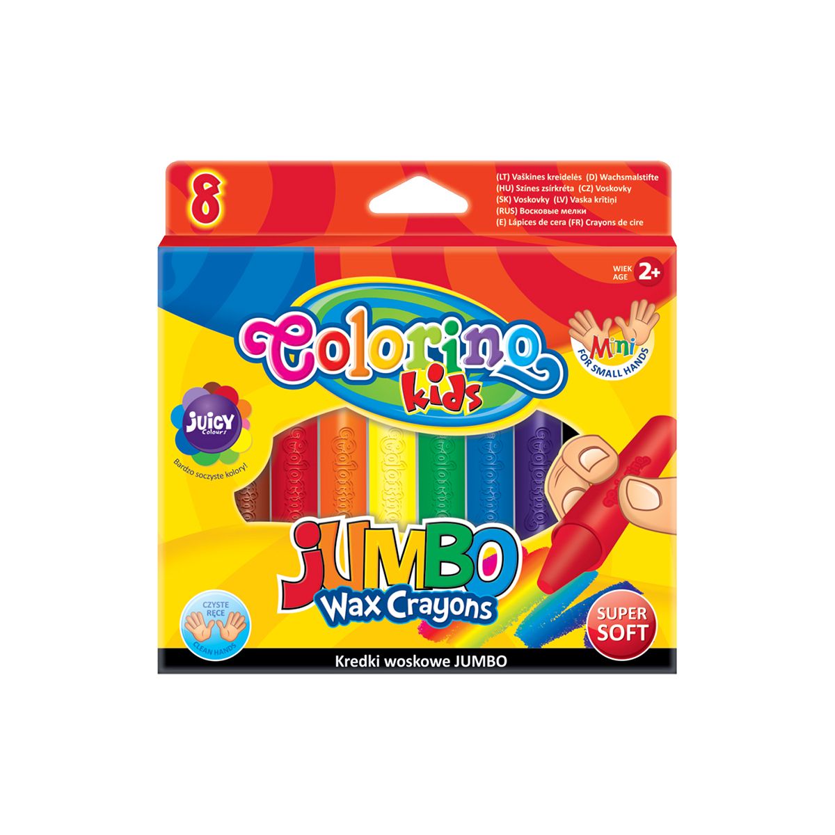 Kredki świecowe Patio Colorino 8 kol. (34746)