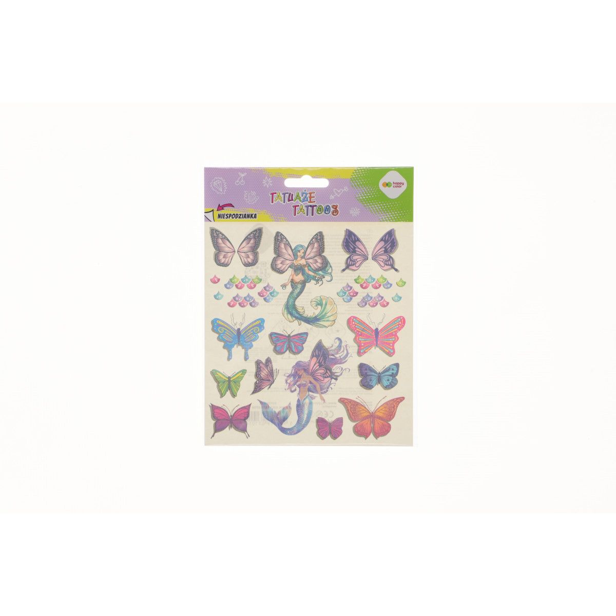 Tatuaż zmywalny Butterflies Happy Color (HA 4261 1520-KP04)