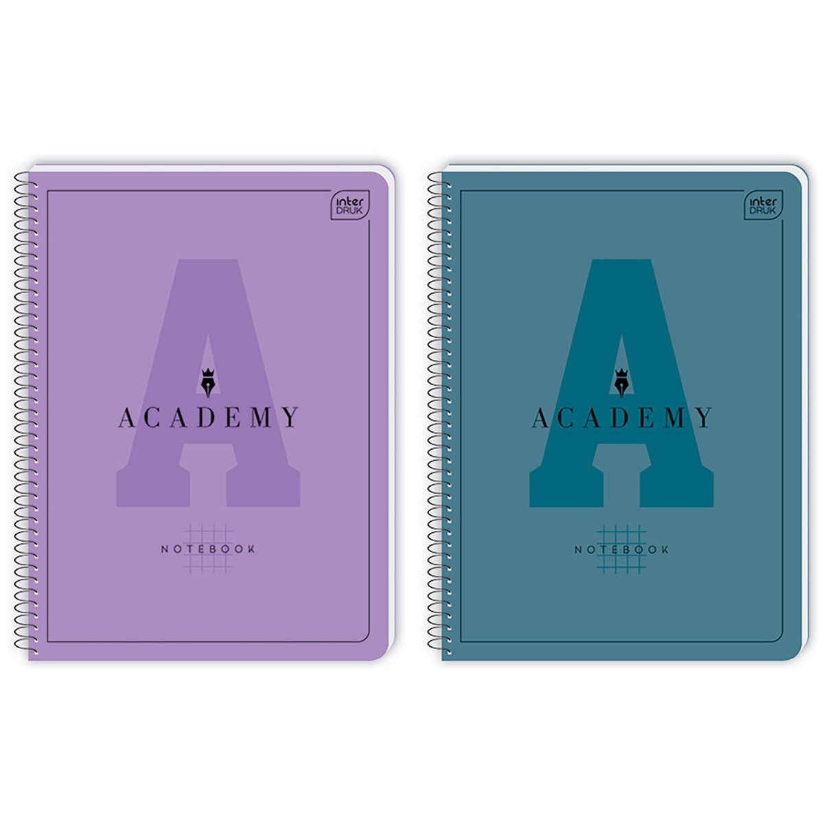 Kołozeszyt (kołonotatnik) Interdruk ACADEMY Hybry A4+ 80k. 90g krata