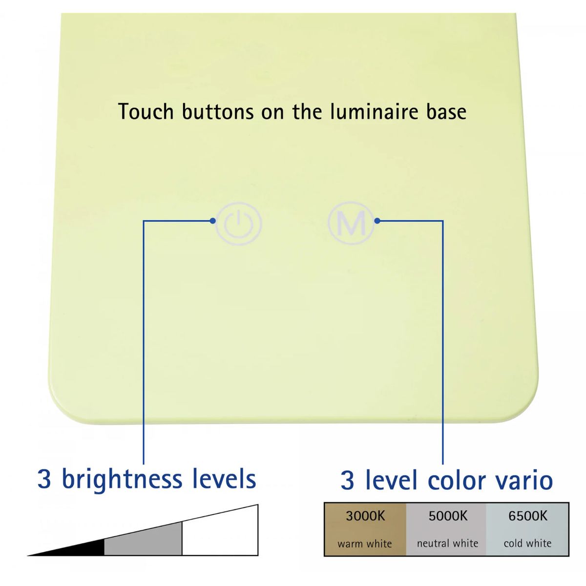 Lampka biurowa LED MAULpearly LIMONKOWA Maul (82017/52 ML)