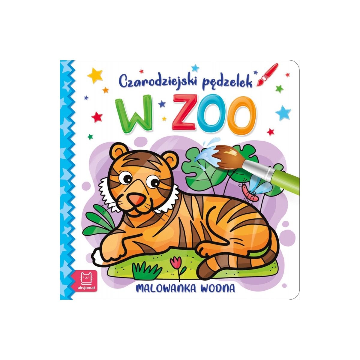 Książeczka edukacyjna Aksjomat Czarodziejski pędzelek. W zoo... Malowanka wodna