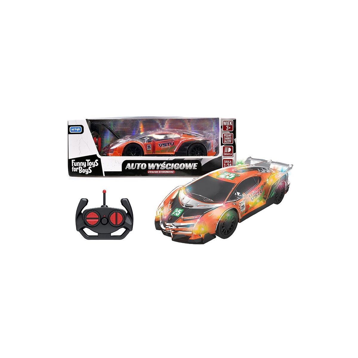 Samochód Toys for Boys wyścigowy zdalnie sterowany Artyk (127861)