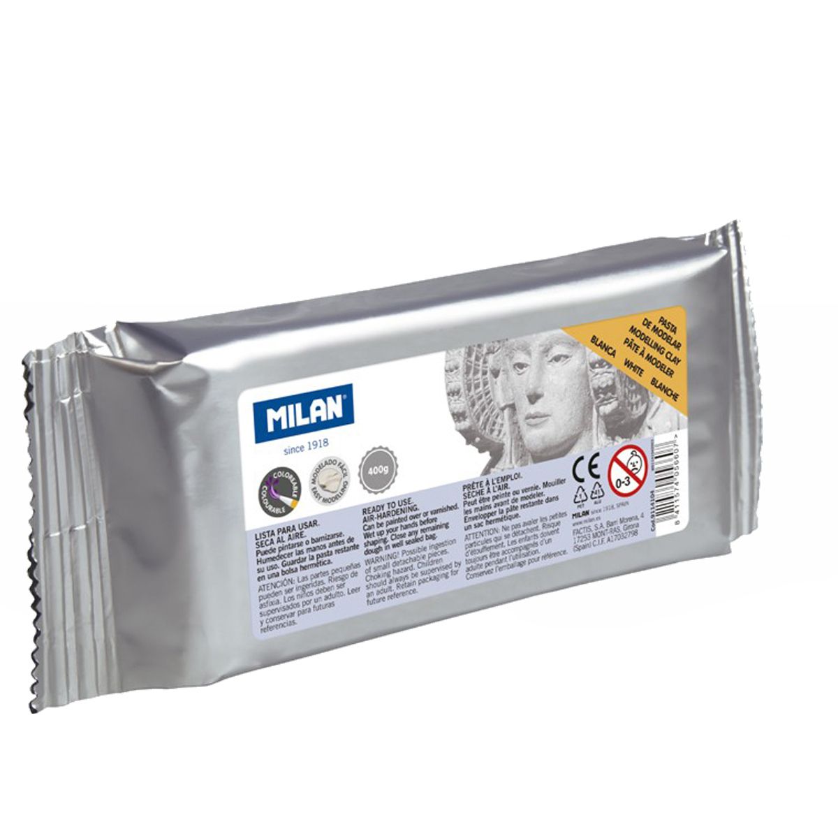 Glinka Milan Air-Dry biała 100g (9114104)