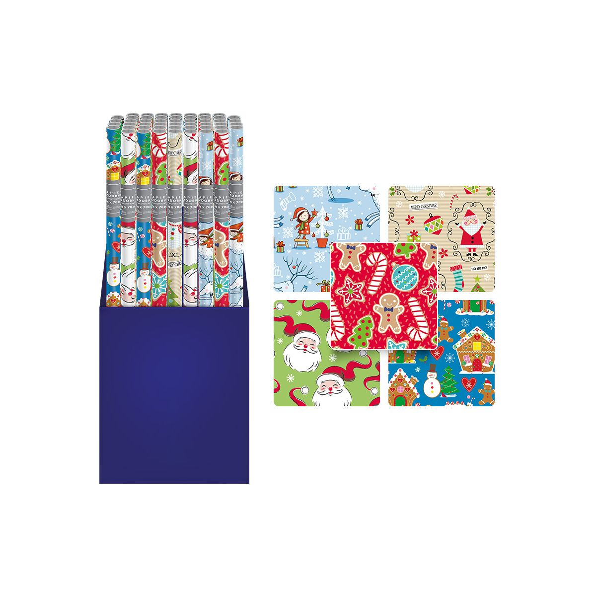 Papier ozdobny Interdruk CHRISTMAS KIDS różne [mm:] 200x70 (5902277327062)