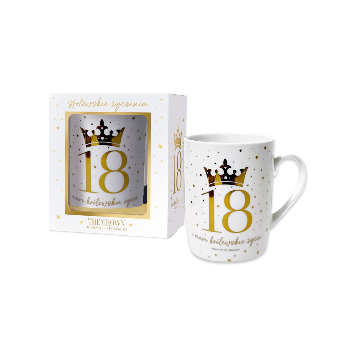 Kubek wielokrotnego użytku Pan Dragon Kubek The Crown 330ml (18K)