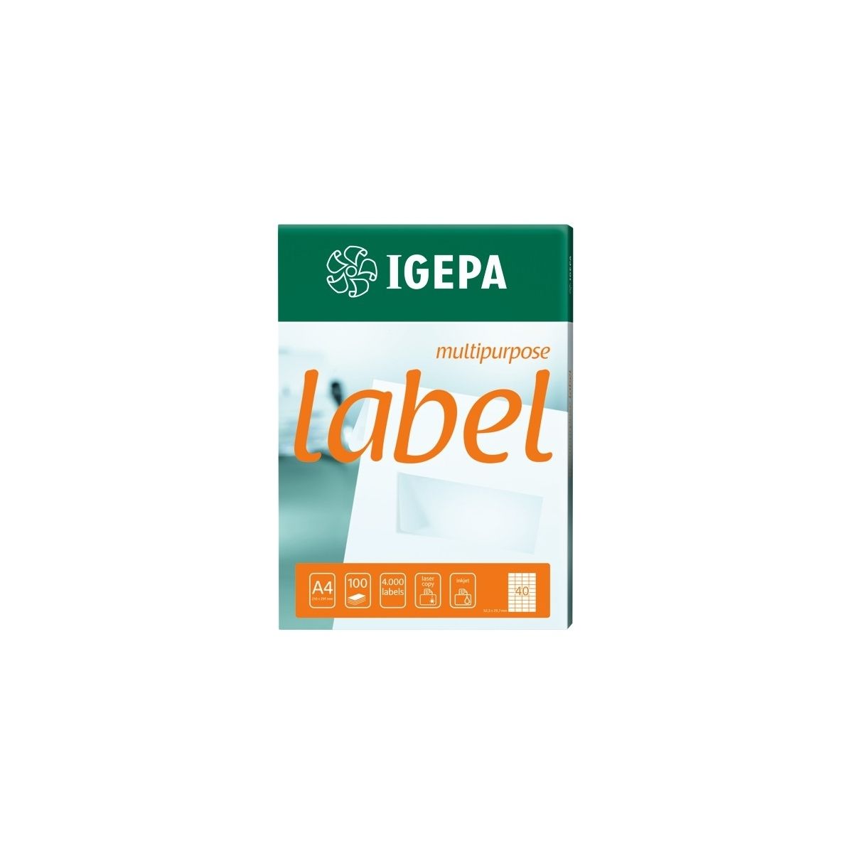 Etykieta samoprzylepna Igepa Label Multipurpose A4 biały [mm:] 192x61