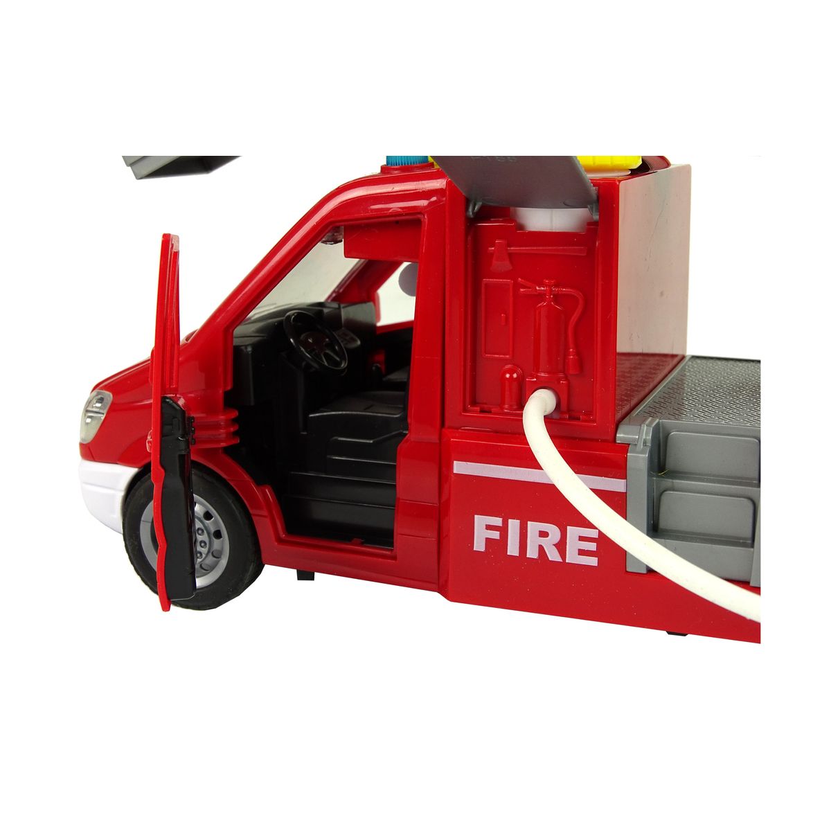 Samochód strażacki Czerwona Woda Dźwięki Światła Lean (10432)