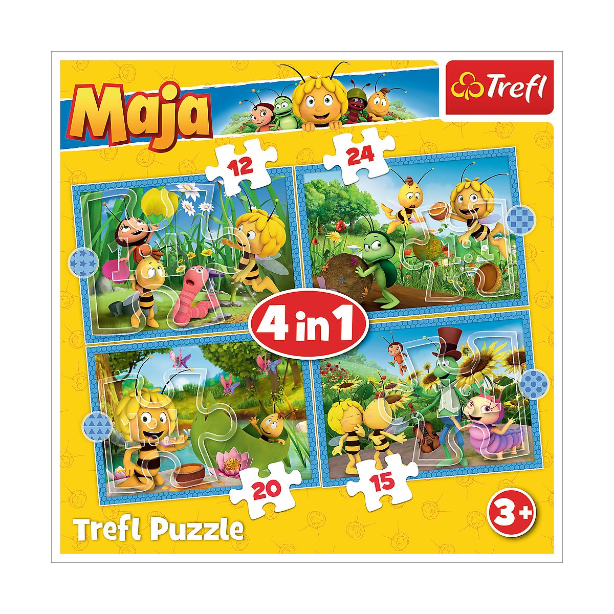 Puzzle Trefl Pszczółka Maja 4w1 el. (34356)