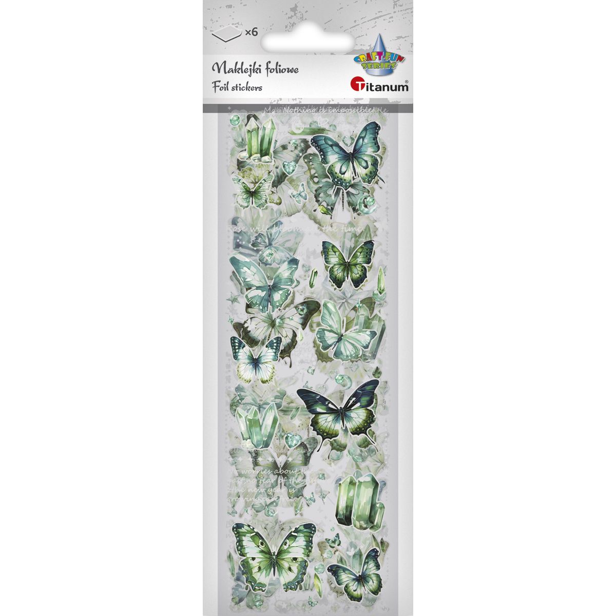 Naklejka (nalepka) Craft-Fun Series Naklejki foliowe 6 plansz Titanum (25YZ012)