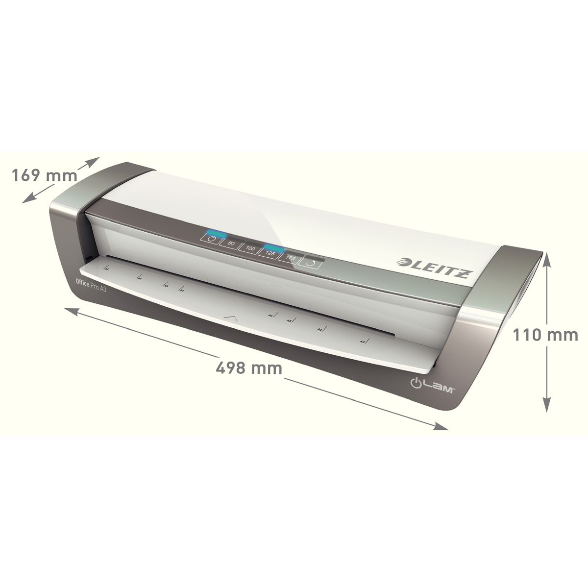 Laminator Leitz iLAM Office Pro A3 biało-szary (75180084)