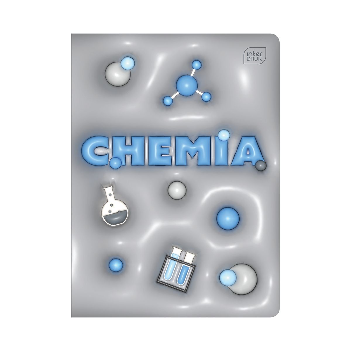 Zeszyt tematyczny HYBRID CHEMIA A5 60k. 70g krata Interdruk (+pigułka wiedzy)