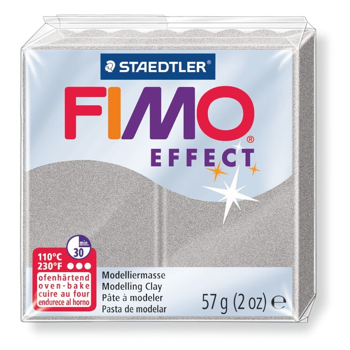 Modelina Staedtler Fimo 1 kol. Srebrny 57g (S 8020-817)