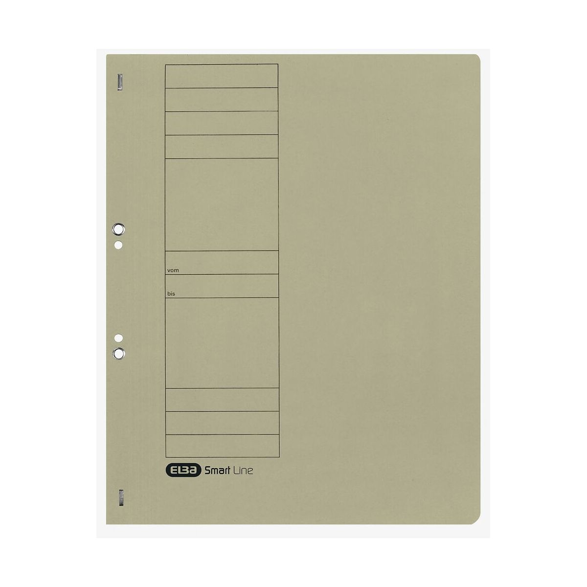 Skoroszyt Elba oczkowy A4 szary karton 250g (100551873)