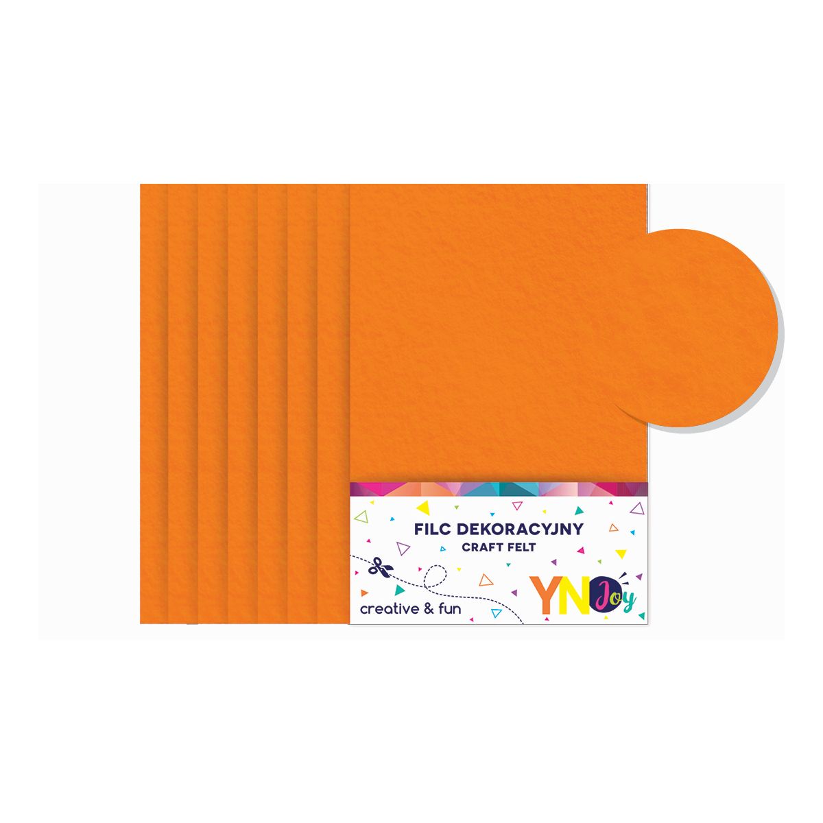 Filc Interdruk filc kolor: pomarańczowy 8 ark. [mm:] 200x297 (IFILCPOM)