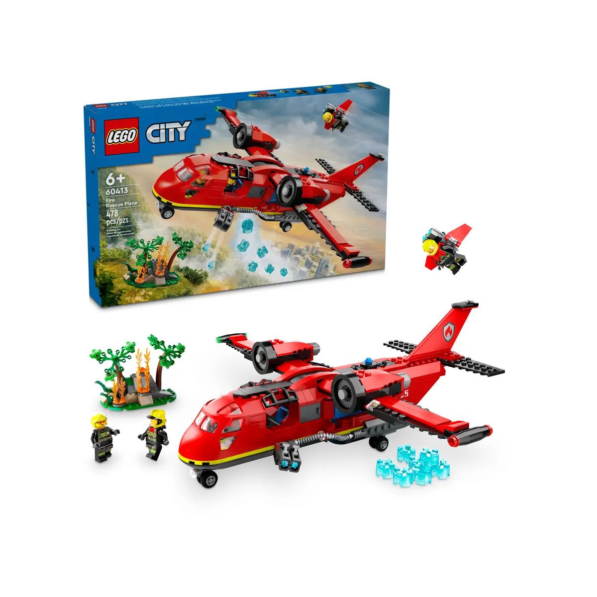 Klocki konstrukcyjne Lego City Strażacki samolot ratunkowy (60413)