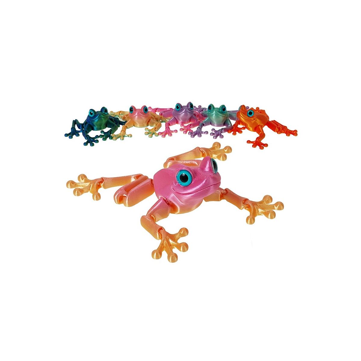 Figurka żaba 3D 14cm mix kolorów Adar (621510)