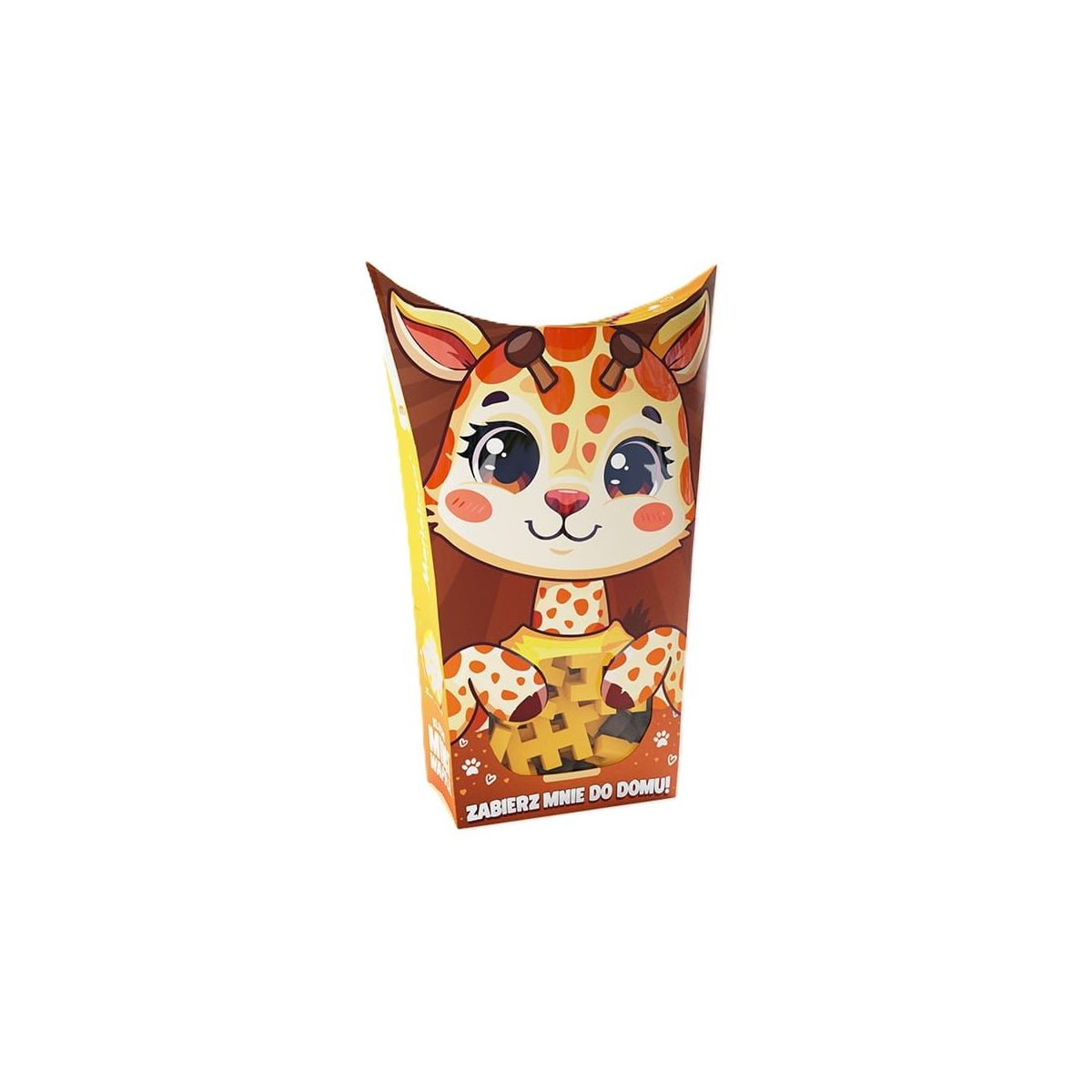 Klocki konstrukcyjne Marioinex Mini Waffle Pocket Pets Żyrafa (5903033906880)