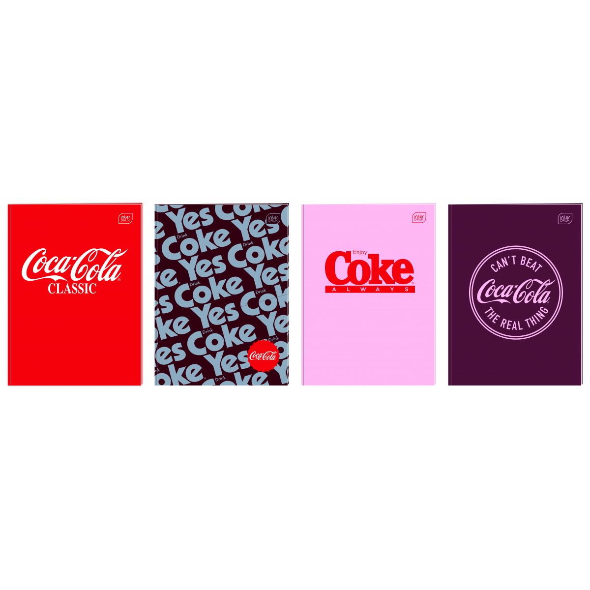 Zeszyt tematyczny COCA COLA HYBRID A6 32k. 70g krata Interdruk (do słówek)