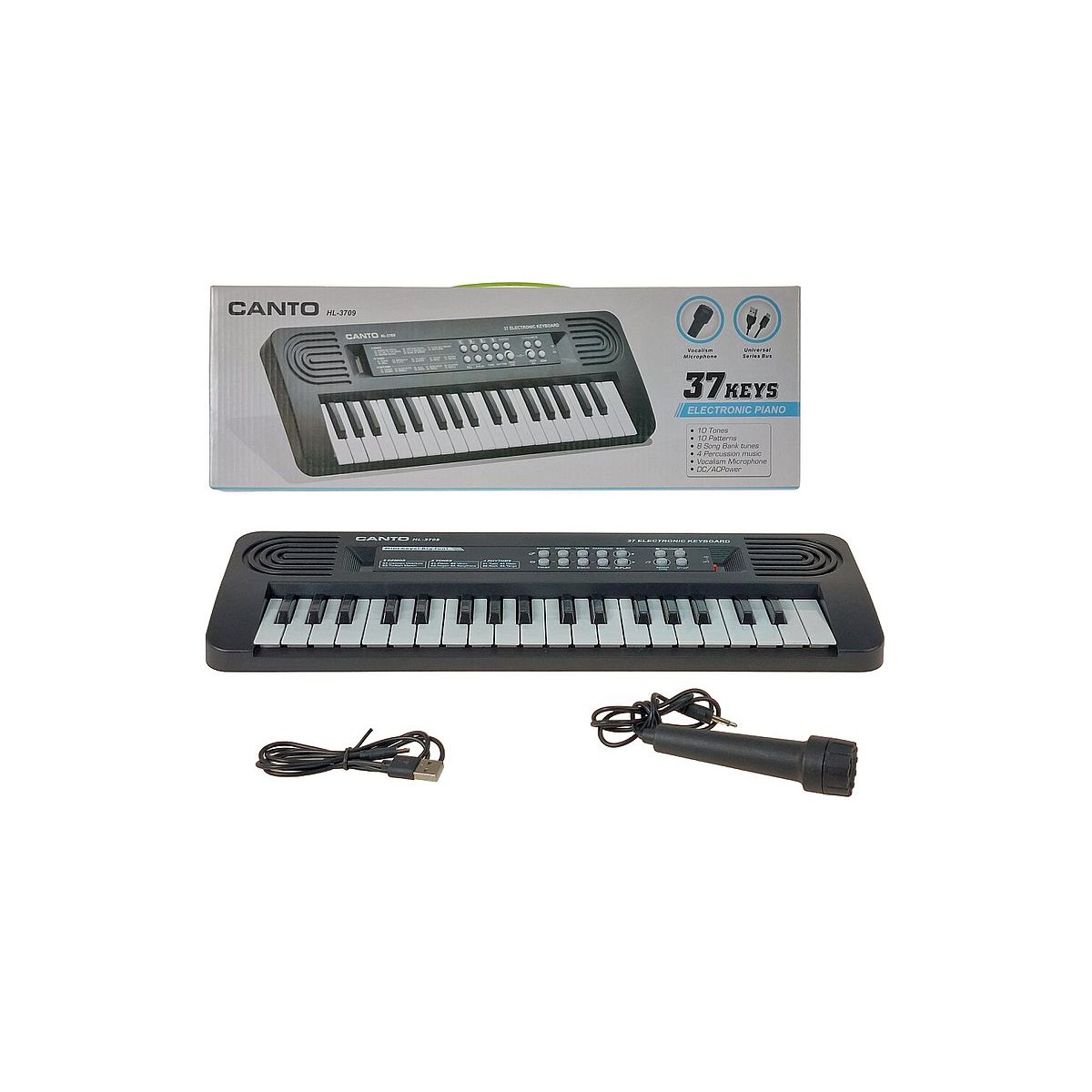 Organy Adar 37 klawiszy z mikrofonem na USB (608603)