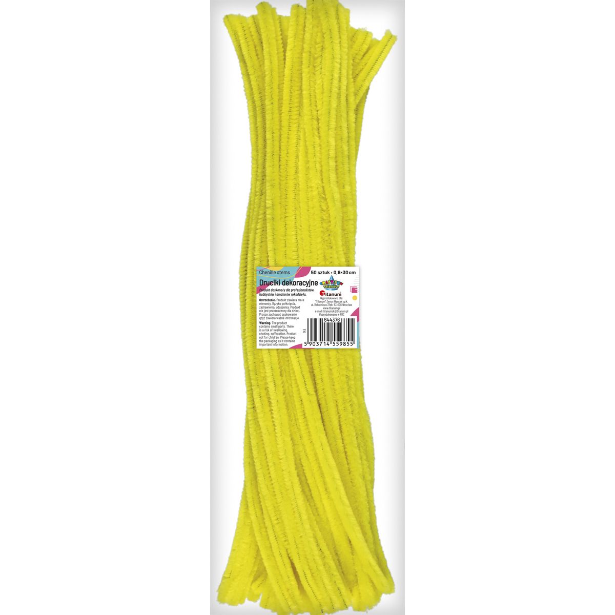 Drucik Craft-Fun Series kreatywny kolor: żółty 300mm 50 szt Titanum (T15)