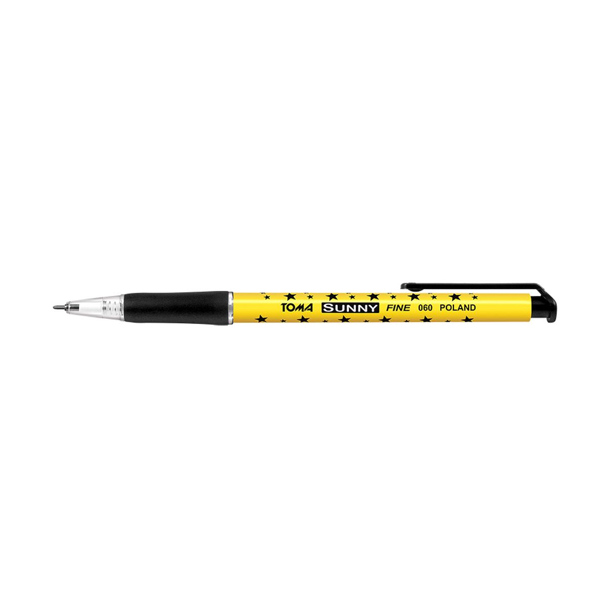 Długopis Toma Sunny gwiazdki czarny 0,7mm (TO-060 3 2)