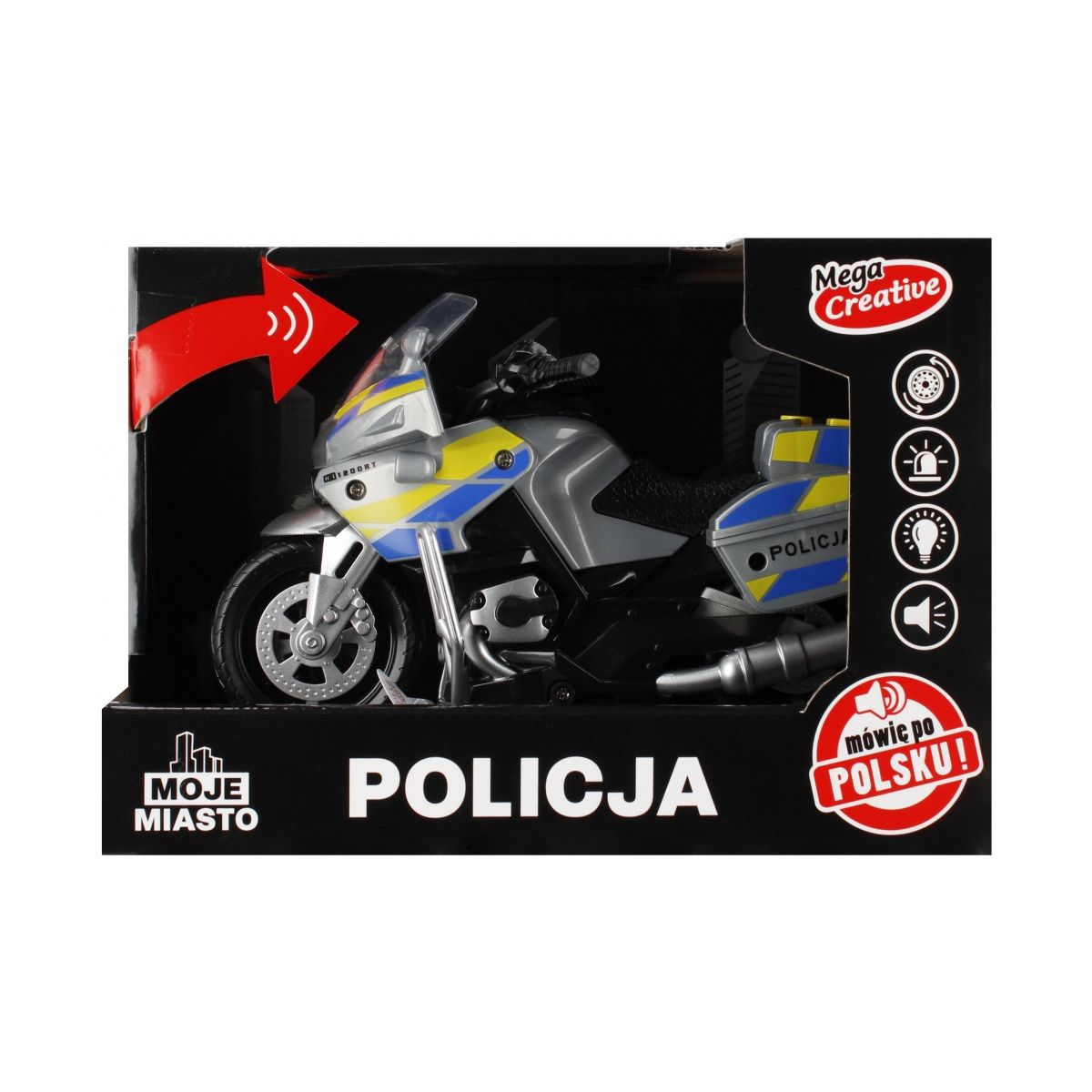 Motocykl policyjny Mega Creative (520415)