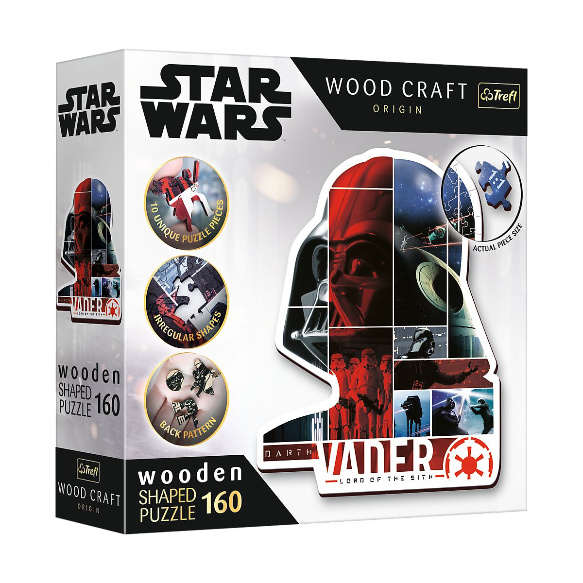 Puzzle Trefl Star Wars Drewniane Darth Vader 160 el. (20190)