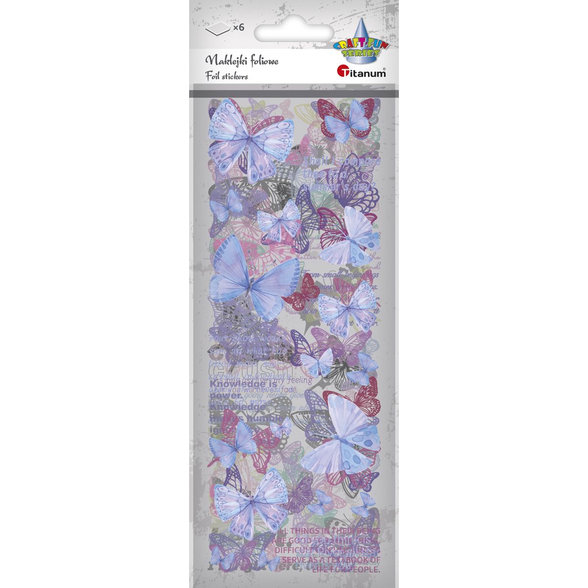 Naklejka (nalepka) Craft-Fun Series Naklejki foliowe 6 plansz Titanum (25YZ024)
