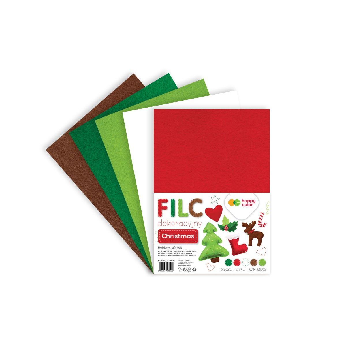 Filc Staedtler BN 5 ark. [mm:] 200x300 (HA 7120 2030-XMAS)