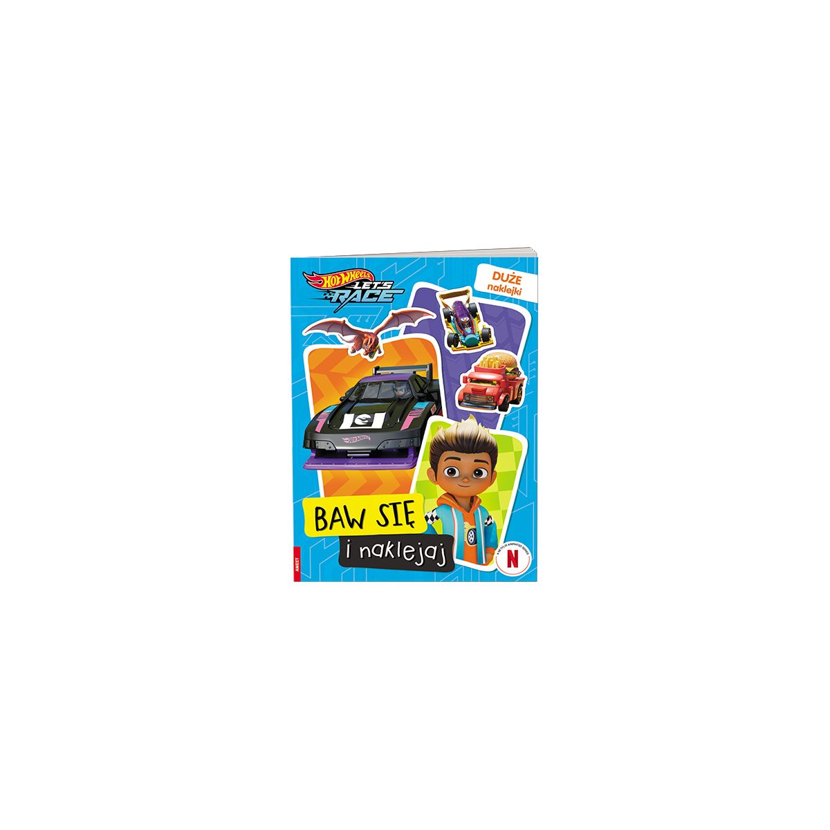 Książeczka edukacyjna Ameet Hot Wheels™. Baw się i naklejaj (STB 1601)