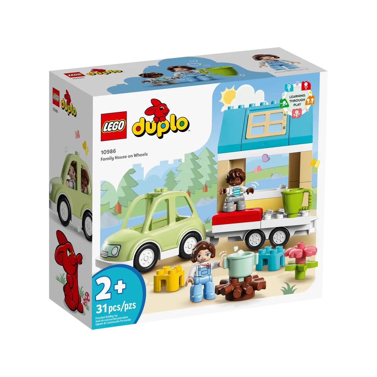 Klocki konstrukcyjne Lego Duplo Dom rodzinny na kółkach (10986)