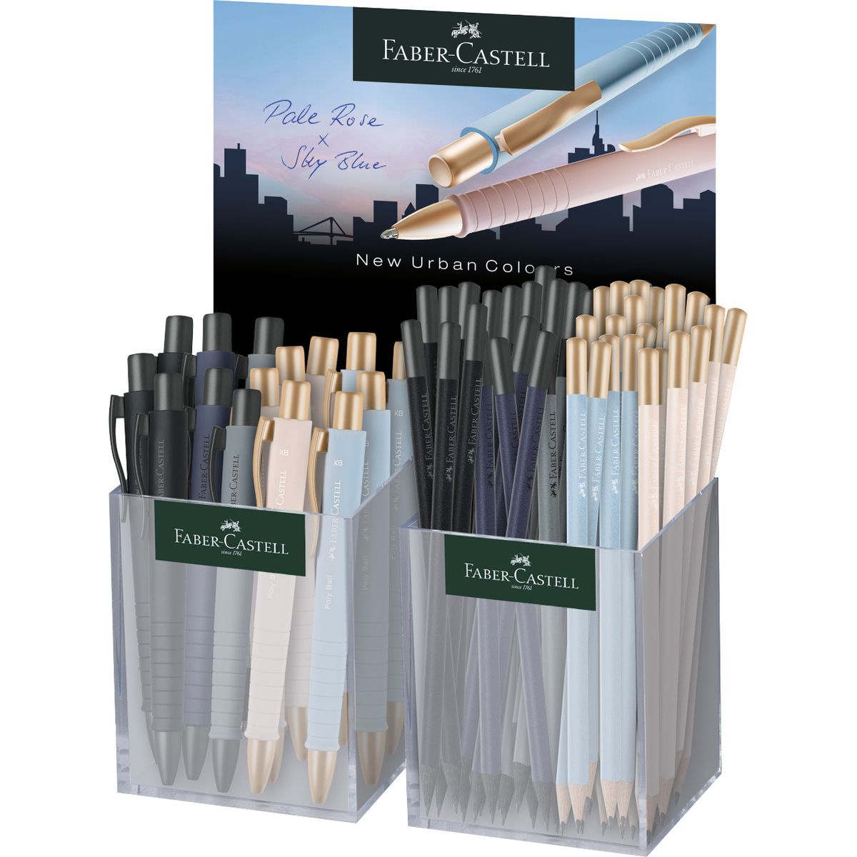 Display Faber Castell Poly Ball urban Długopis x15 ołówek x42 (241185 FC)