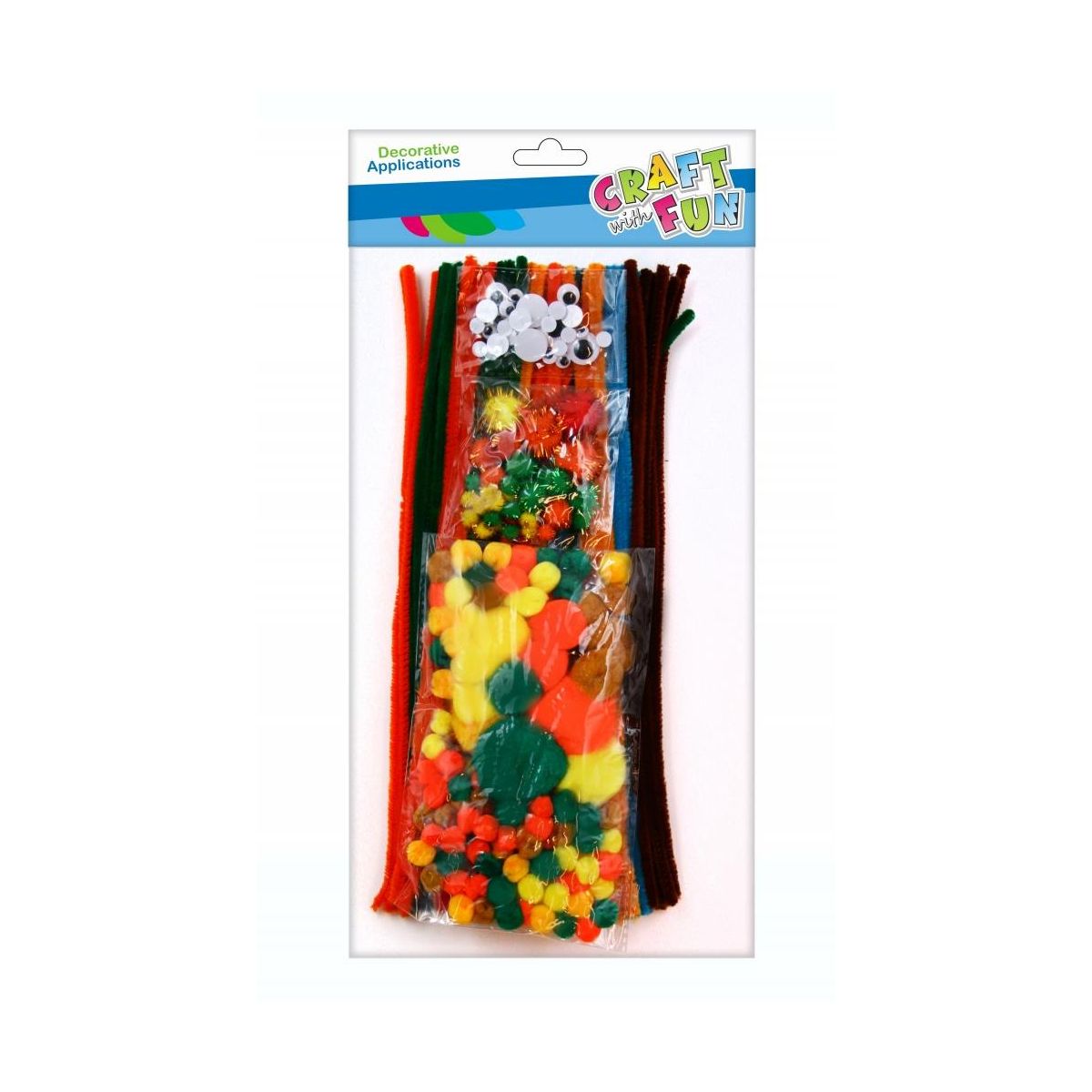 Zestaw kreatywny Craft with Fun pompon i druciki (463781)