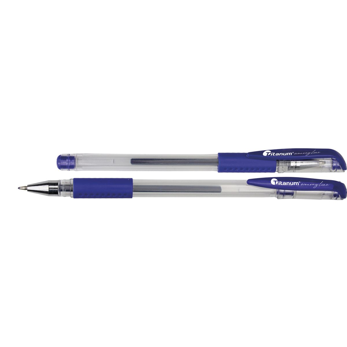 Długopis żelowy niebieski 0,5mm Titanum (GPGBLUE ECONOMY)