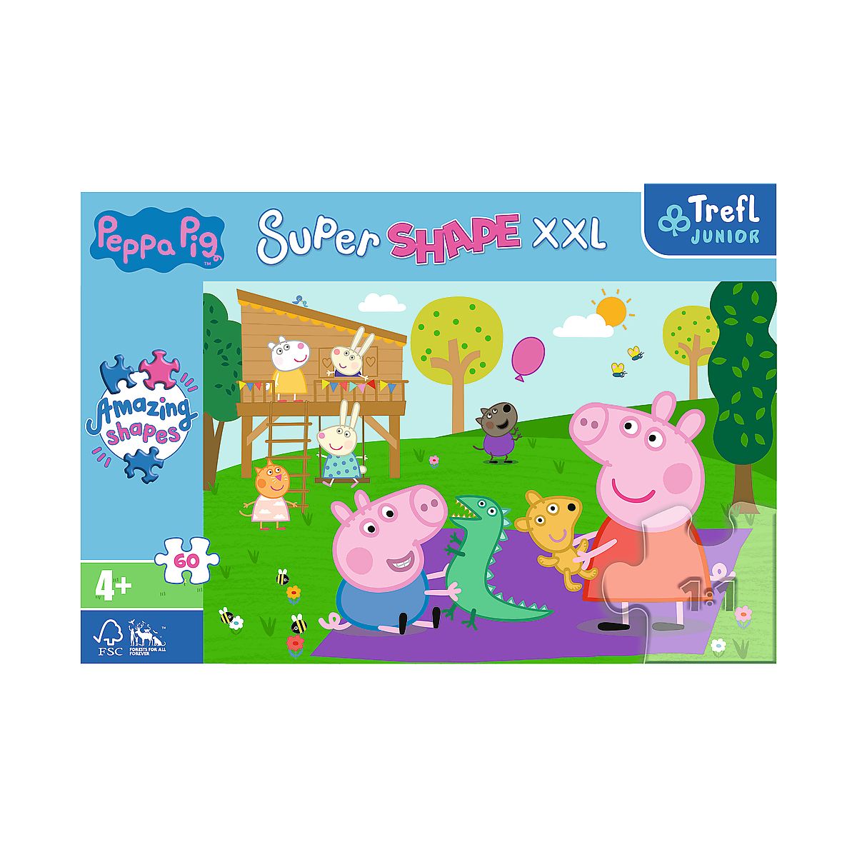 Puzzle Trefl Peppa Pig XXL Zabawy z braciszkiem 60 el. (50011)