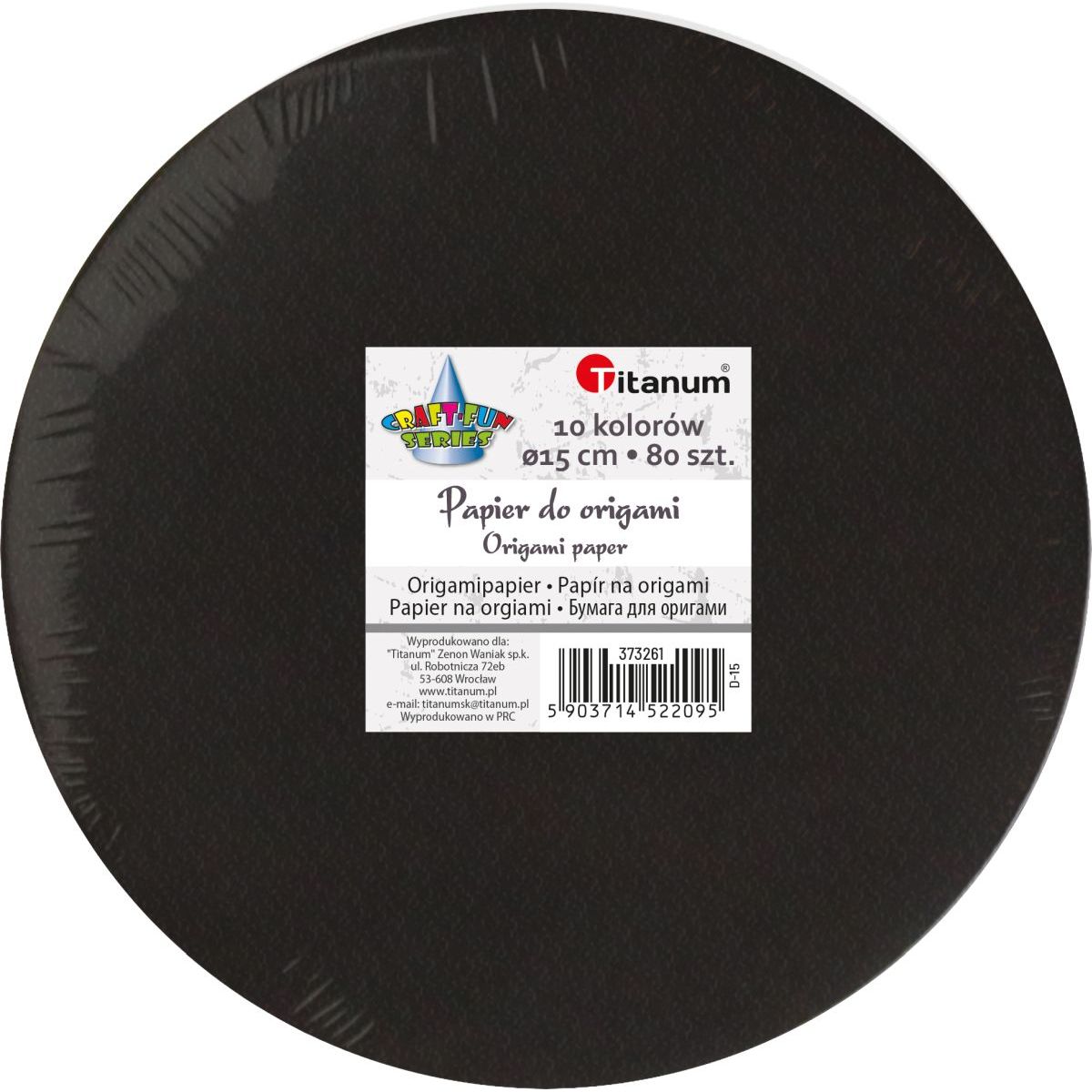 Origami Craft-Fun Series papier okrągły 15cm Titanum (D-15)
