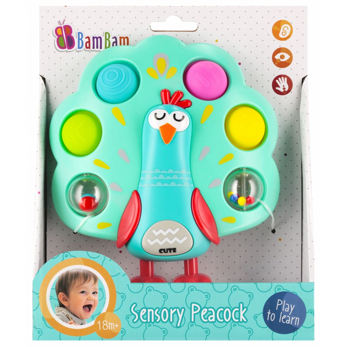 Zabawka dźwiękowa Zabawka sensoryczna Bam Bam (568985)