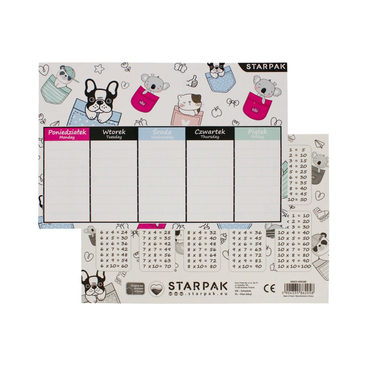 Plan lekcji Minisy Starpak (494188)